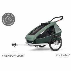Croozer VAAYA 2 JUNGLE GREEN -Vélos Soldes Magasin remorque croozer vaaya 2 jungle green 6
